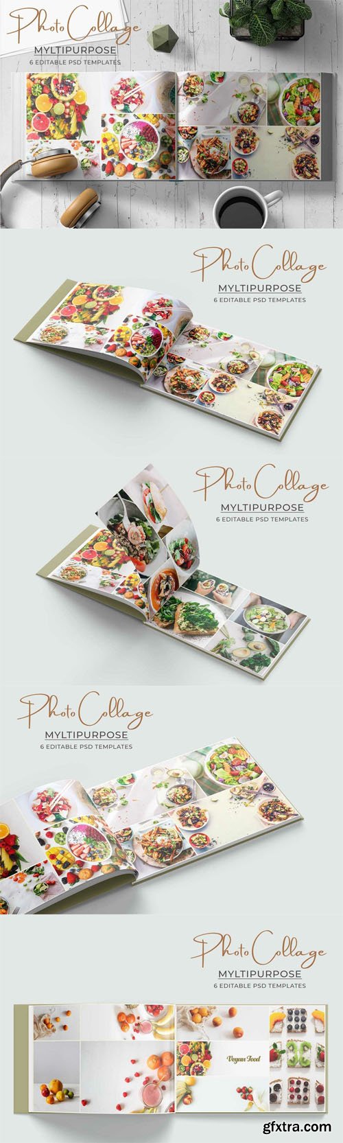 Multipurpose Photo Collage - 6 Editable PSD Templates