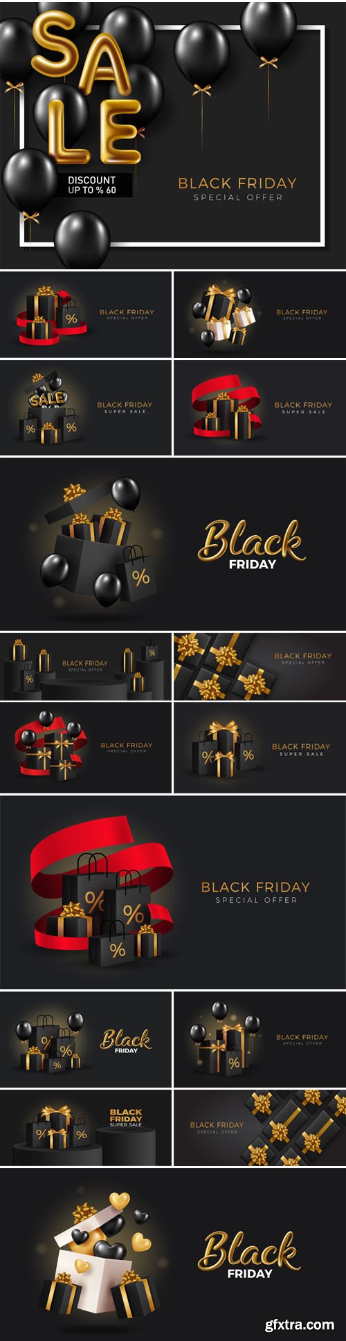 Black Friday - Vector Banners & Backgrounds Templates