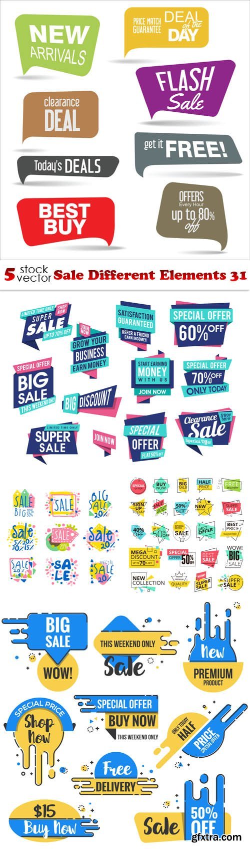 Vectors - Sale Different Elements 31