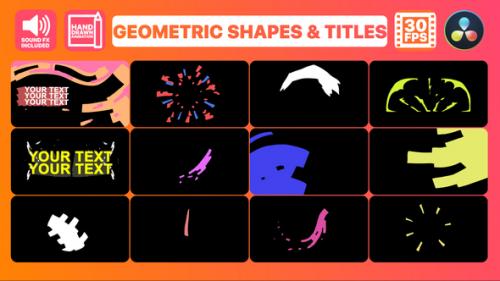 Videohive - Geometric Shapes And Titles for DaVinci Resolve - 34759985 - 34759985