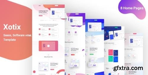 ThemeForest - Xotix v1.0 - Software & Saas Landing Page Template - 24478701