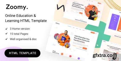 ThemeForest - Zoomy v1.0 - education HTML Template - 33286227