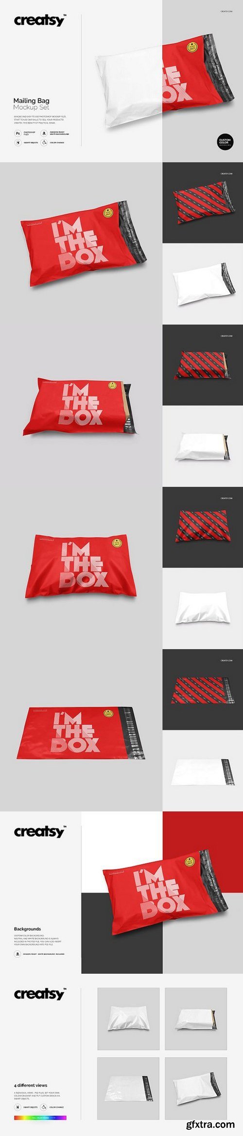 Mailing Bag Mockup Set