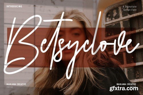 Betsyclove Signature Script Font