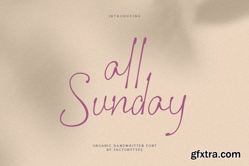 All Sunday Font