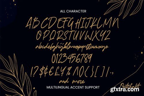 Outslight - Modern Hand Written Font