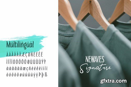 Newaves (Signature) - Font Duo