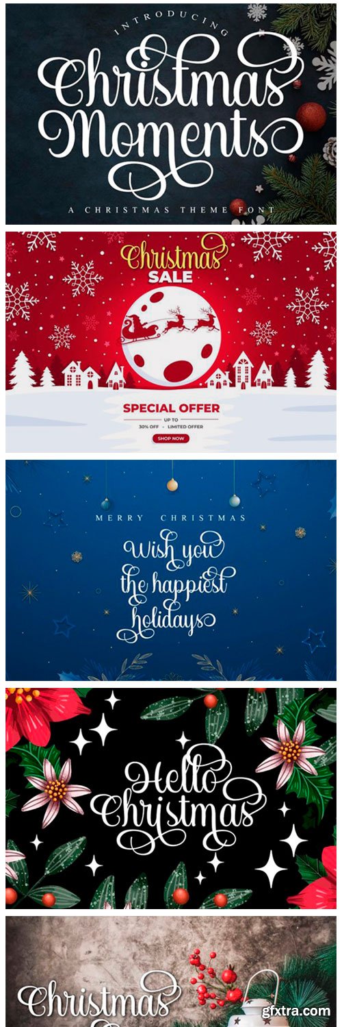 Christmas Moments Font