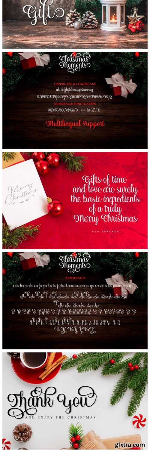 Christmas Moments Font