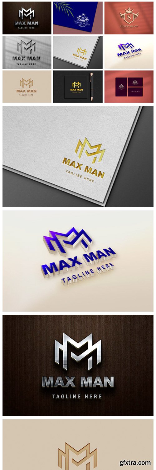 Logo Mockup Bundle 19036424