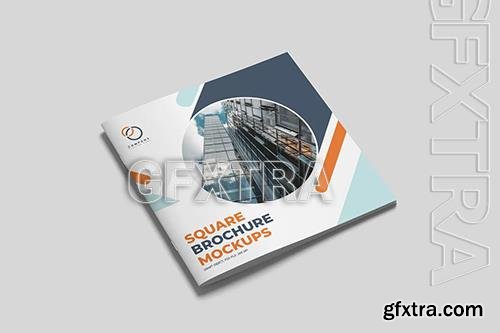 Square Brochure and Catalog Mockup CTXW3XB