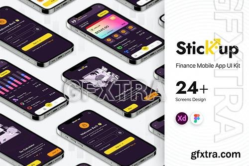 Stick UP Finance Mobile App UI Kit L8VBKQL