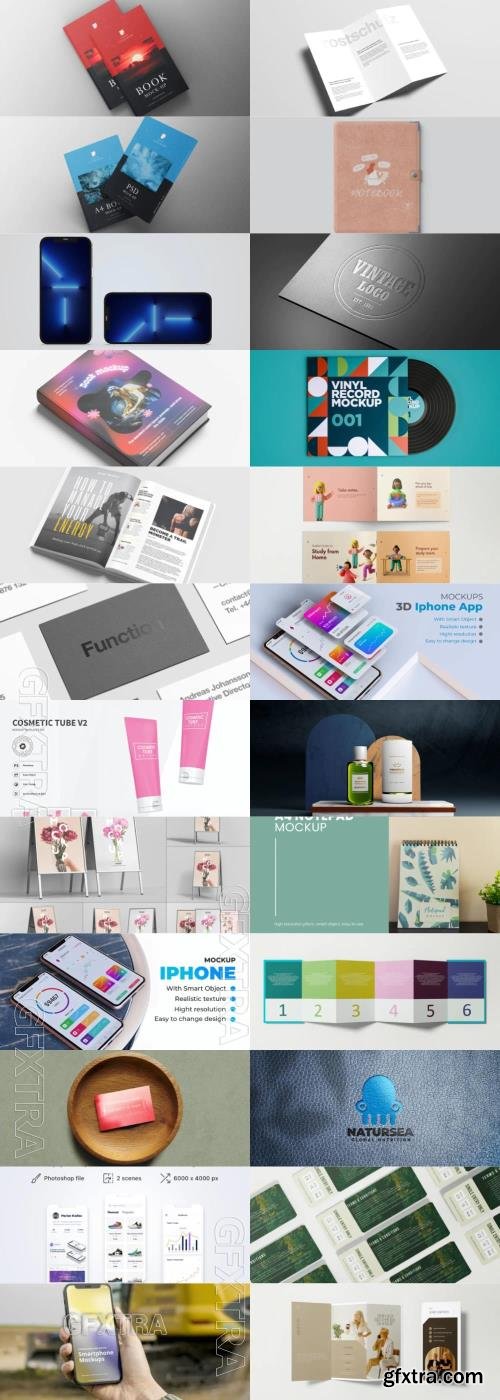 24 Different Mock-ups Bundle