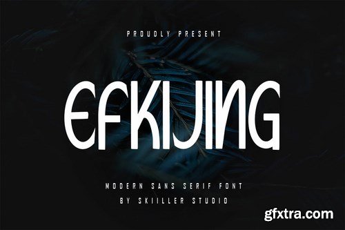 Efkijing - Modern Sans Serif font