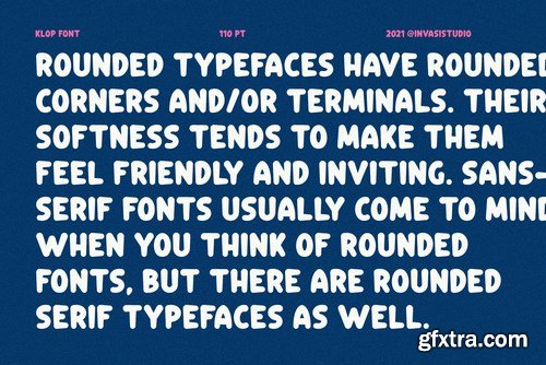 Klop - Friendly Rounded Font