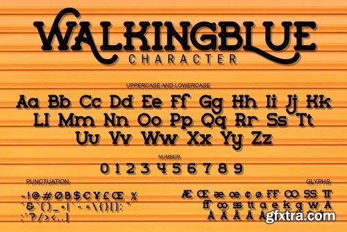 Walkingblue - Retro Rough Font