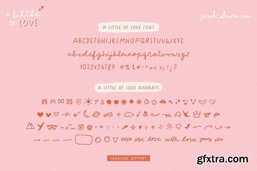 A Little of Love Font and Dingbats