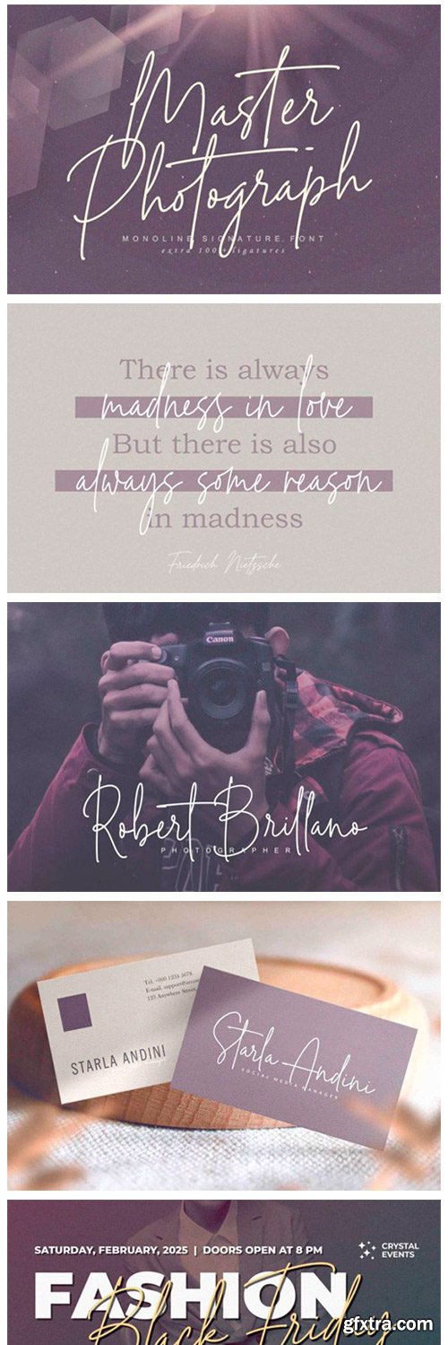 Master Photograph Font