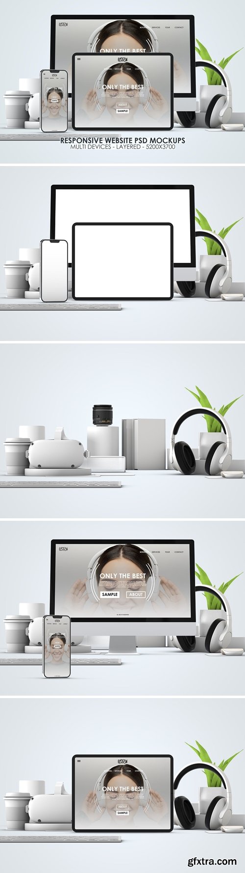 Responsive Website Multi Device PSD Mock-ups