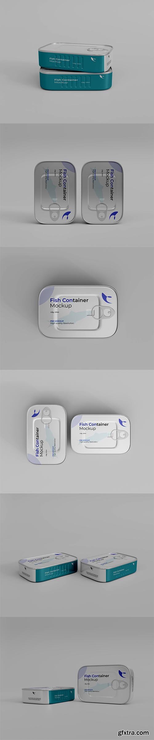 Fish container mockup