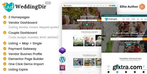 ThemeForest - WeddingDir v1.0 - Directory Listing WordPress Theme - 34095894