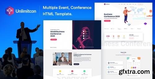 ThemeForest - Unlimitcon v3.0.0 - Multiple Event, Conference HTML Template. - 28804706