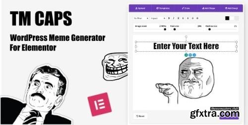 CodeCanyon - TM CAPS v1.1 - WordPress Meme Generator For Elementor - 34448882