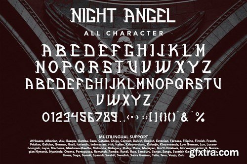 NightAngel - Blackletter Display Font