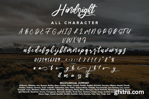 Hindsight - Modern Script Font