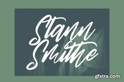 Gunstages Slanted Script Font