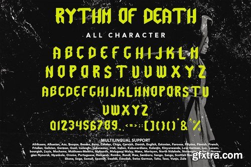 Rythm Of Death - Blackletter Display Font