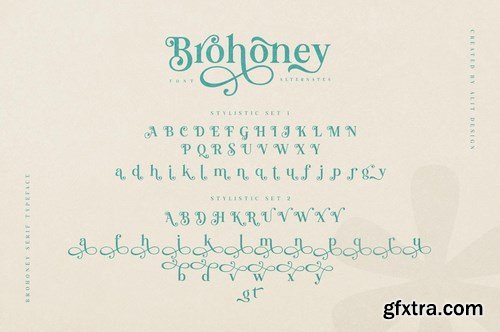 Brohoney Modern Serif Typeface