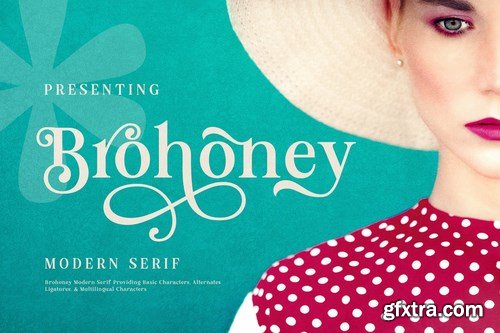 Brohoney Modern Serif Typeface