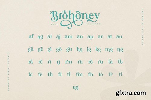 Brohoney Modern Serif Typeface