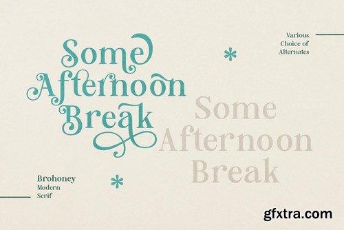 Brohoney Modern Serif Typeface