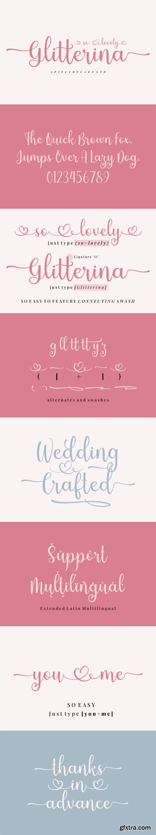 Glitterina Script Font