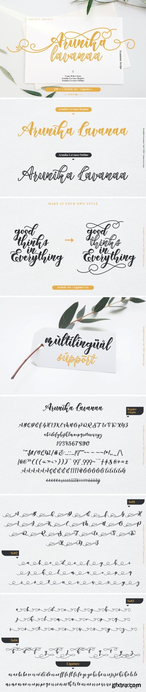 Arunika Lavanaa Font