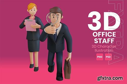 Office Staff 3D Character Illustration 7