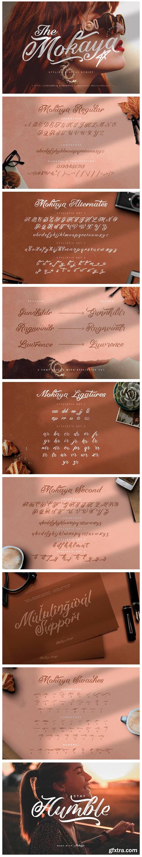 Mokaya Script Font