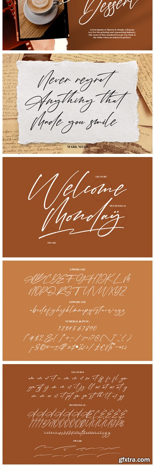 Hondelante Signature Font