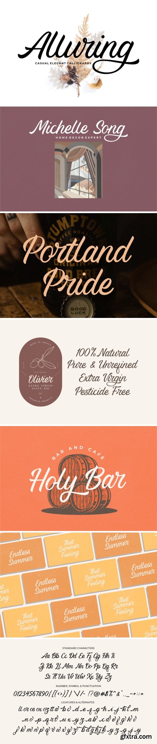 Alluring Calligraphy Font