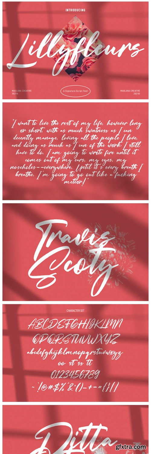 Lillyfleurs Signature Font