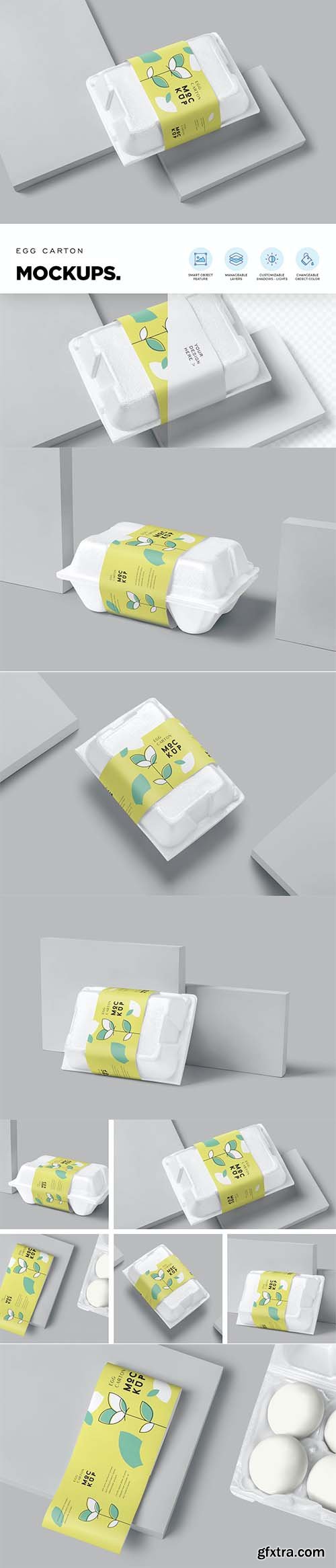 Egg Box Sleeve Mockups