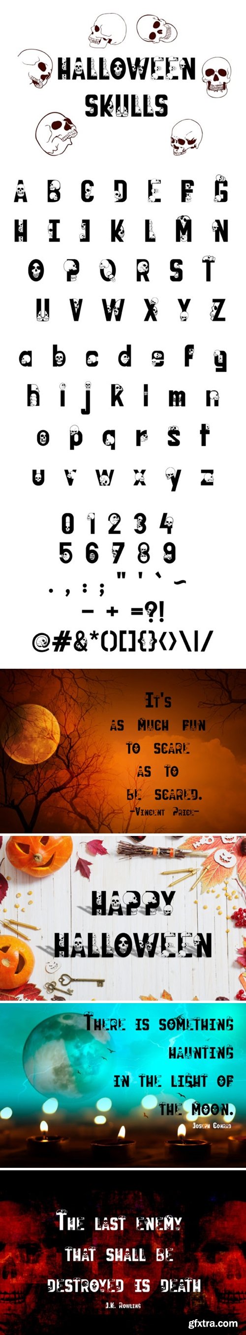 Halloween Skulls Font