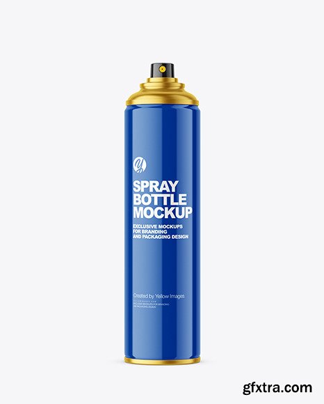 Glossy Spray Bottle Mockup 91997