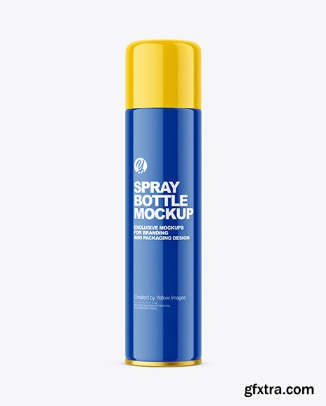 Glossy Spray Bottle Mockup 91997