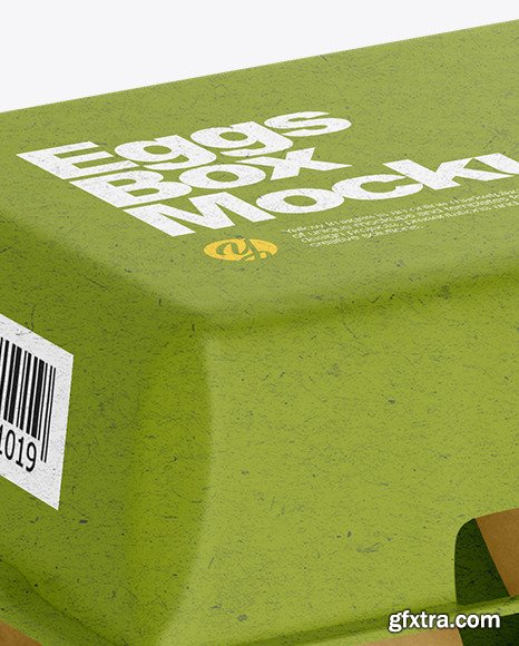 Kraft Carton Opened Egg Pack Mockup 91884