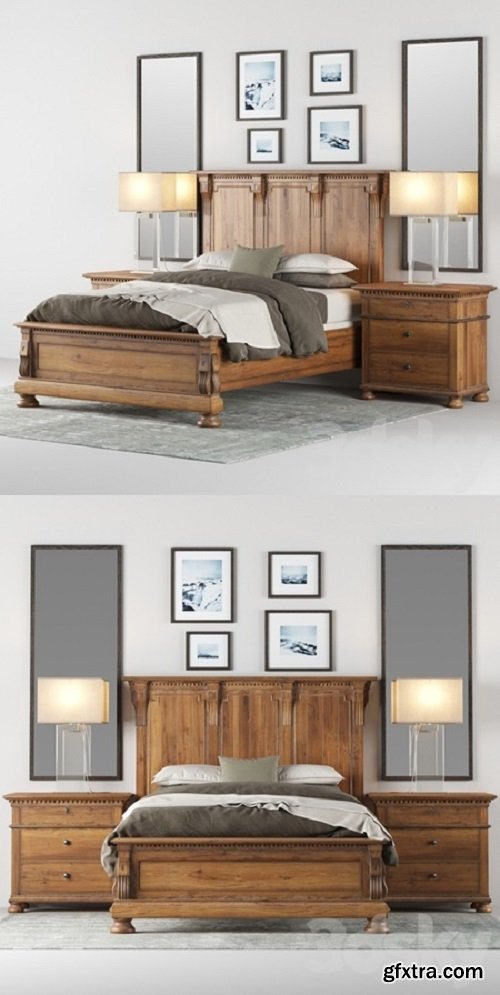 Restoration Hardware ST.JAMES PANEL BED