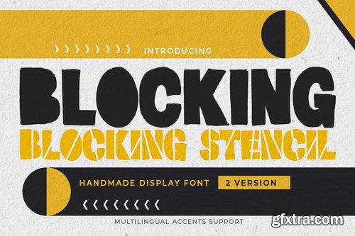 Blocking - Handmade Display Font