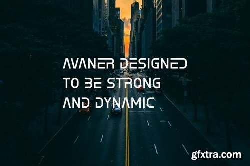 avaner sans serif font